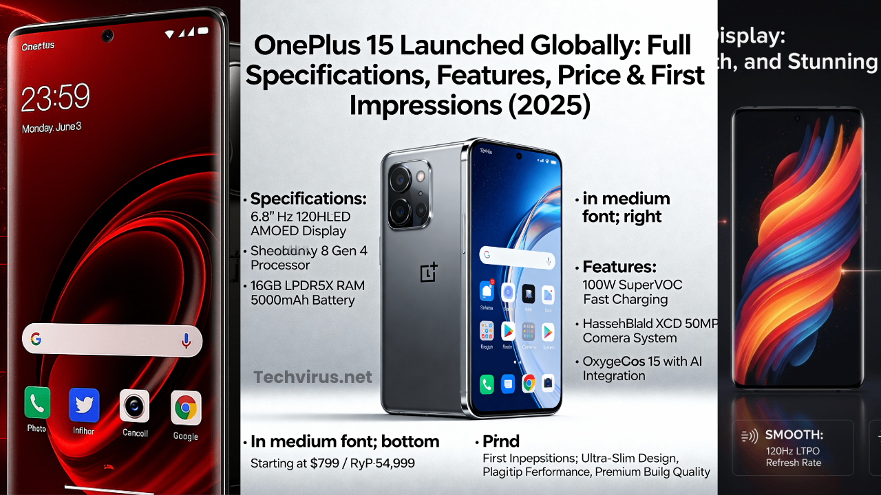 OnePlus 15 Launched Globally