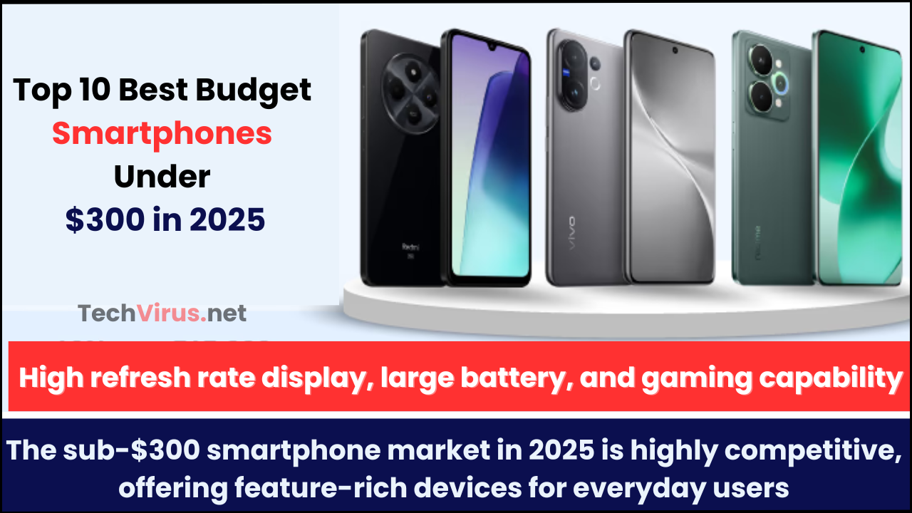 Best Budget Smartphones Under $300 in 2025