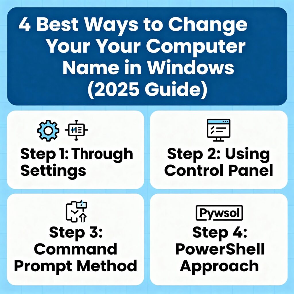 4 Best Ways to Change Your Computer Name in Windows