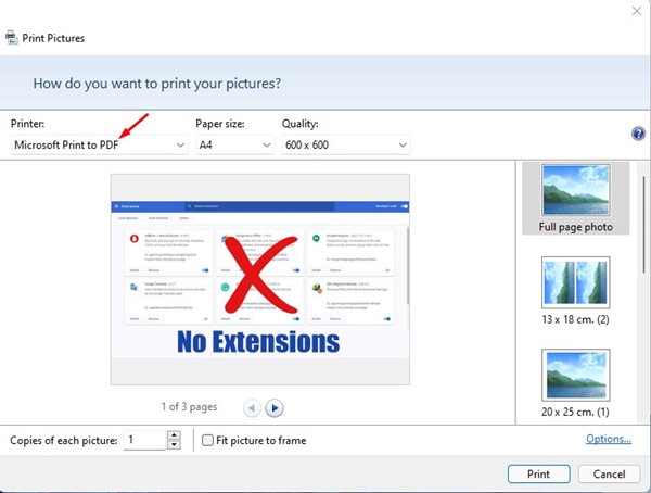 Combine Multiple Images into One PDF