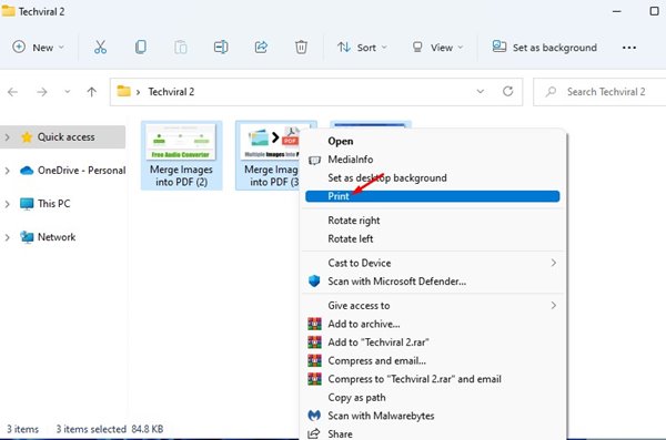 Combine Multiple Images into One PDF