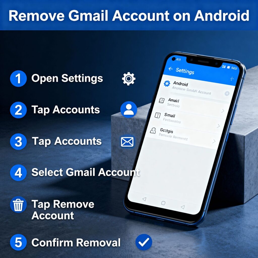 Remove Gmail Account on Android