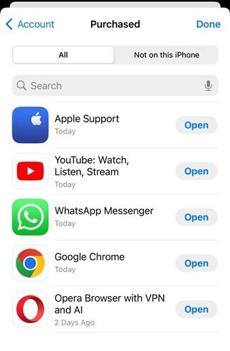 Update Apps on iPhone